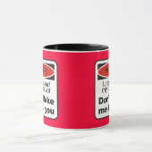 警告-私に殺させます マグカップ (中央)