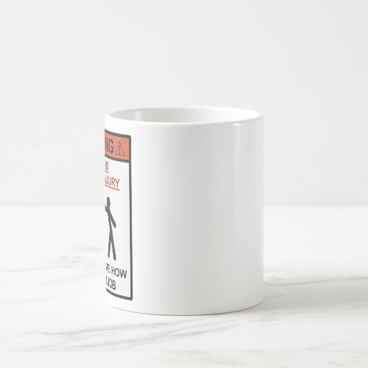 警告-私に私の仕事をする方法を言わないで下さい コーヒーマグカップ (中央)