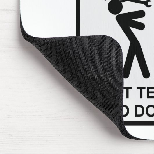 警告-私に私の仕事をする方法を言わないで下さい マウスパッド (コーナー)