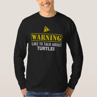 警告:私はカメの話をするのが好きです Tシャツ