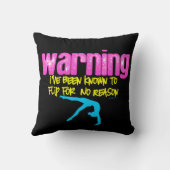 警告: 私は理由のために弾くと知られていませんでした クッション (裏面)