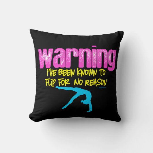 警告: 私は理由のために弾くと知られていませんでした クッション (正面)