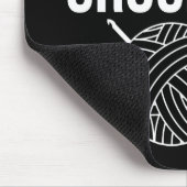 警告 - 編み物トークが始まる可能性があります マウスパッド (コーナー)