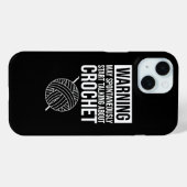 警告 - 編み物トークが始まる可能性があります Case-Mate iPhoneケース (裏面 (横))