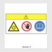 警告/装置が自動的にラベル付けを開始 シール (シート)