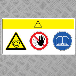 警告/装置が自動的にラベル付けを開始 シール