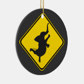 警告：踊りゾウ興！ セラミックオーナメント (右)