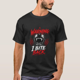 警告:返り討ちにします 引用 Tシャツ