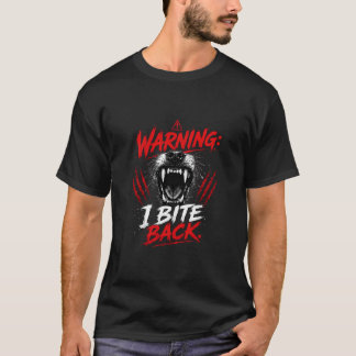 警告:返り討ちにします 引用 Tシャツ