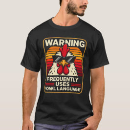 警告:頻繁に不適切な言葉遣い – おもしろいチック Tシャツ