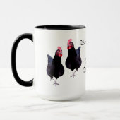 警告：飼い主は今日気分が悪いです マグカップ (左)