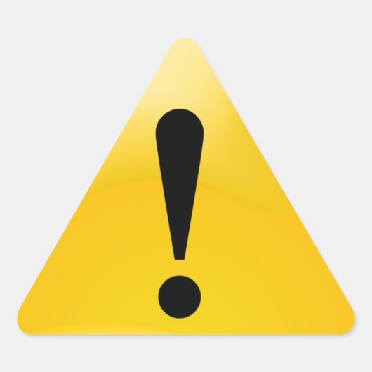警告（黄色） 三角形シール (正面)