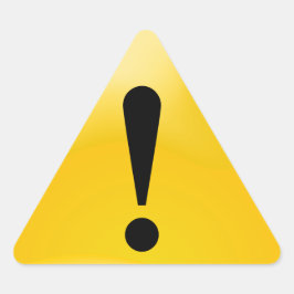 警告（黄色） 三角形シール