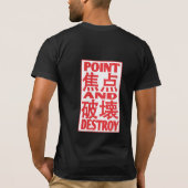 警告(黒) Tシャツ (裏面)