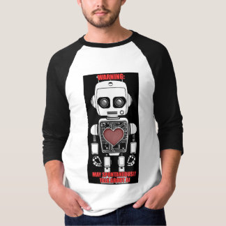 警告:AIについて話すかも Men's 3/4袖ラグラン Tシャツ