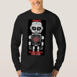 警告:AIについて話す可能性があります Men's Black ロングスリーブ Tシャツ