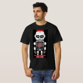 警告：AIについて話す可能性があります Men's Black Tシャツ (正面フル)
