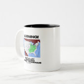 警告! Dixieの細道のトルネードは非常に危ないです ツートーンマグカップ (正面左)