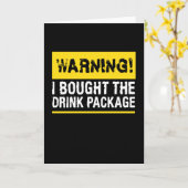 '警告 I 買 The Drink Package カード (黄色い花)