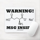 警告! MSGの内部(化学分子) マウスパッド (マウス)