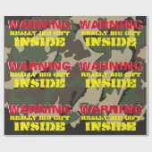 '警告Really Bight Gift Rapping紙 ラッピングペーパー (フラット)