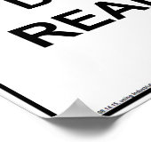 警告s：この印読は使わない ポスター (角)