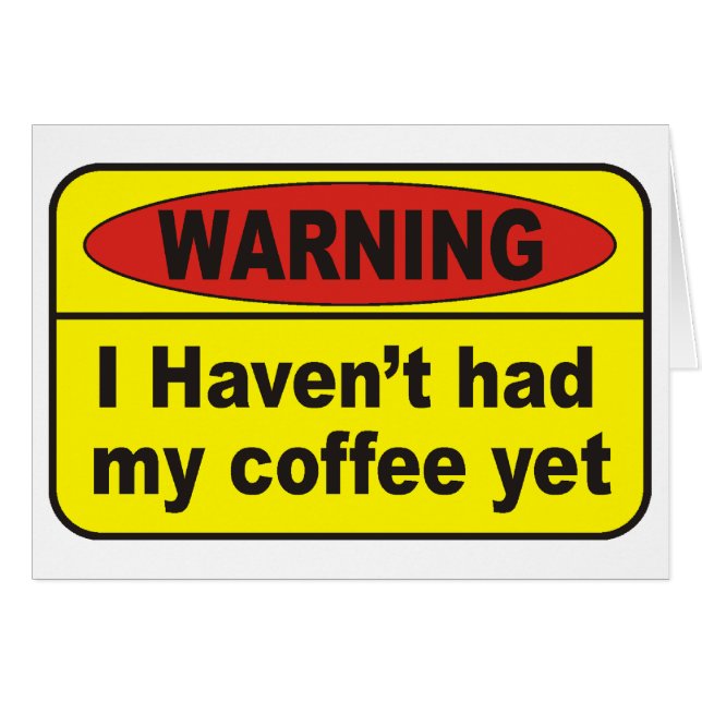 警告s – コーヒー (正面横)