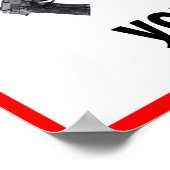 警告s -ストップ THIEFポスター/サイン ポスター (角)