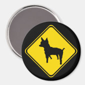 警告s – チワワ興！ マグネット (正面/裏面)