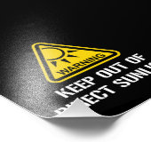 警告s – 直保射日光の外 フォトプリント            (角)