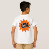 "警告s：空腹の時の気性" tシャツ (裏面フル)