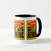 警告s：赤毛遊が悪い マグカップ (正面右)