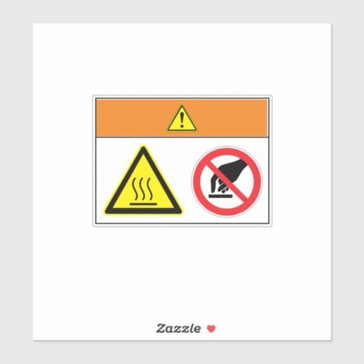 警告s/Burn Hazard Label BQ45 シール (シート)