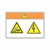 警告s/Chemical Hazardラベル シール (正面)