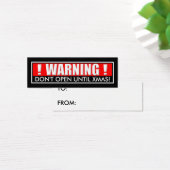 「警告s: Don't Open Until Christmas」プレゼントラベル (デスク)