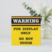 警告s for DisplayのみTouch カード (スタンド正面)