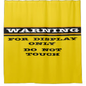 警告s for DisplayのみTouch シャワーカーテン (正面)