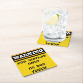 警告s for DisplayのみTouch スクエアペーパーコースター (インサイチュ)