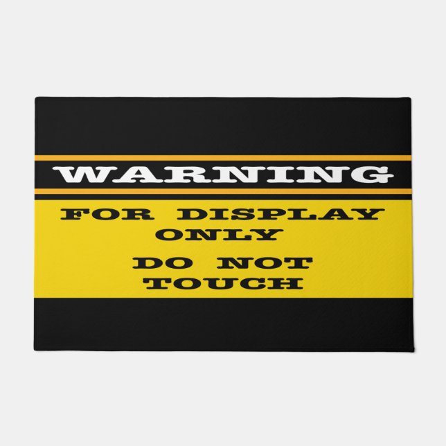 警告s for DisplayのみTouch ドアマット (正面)