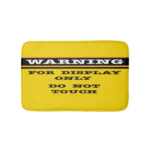 警告s for DisplayのみTouch バスマット (正面)