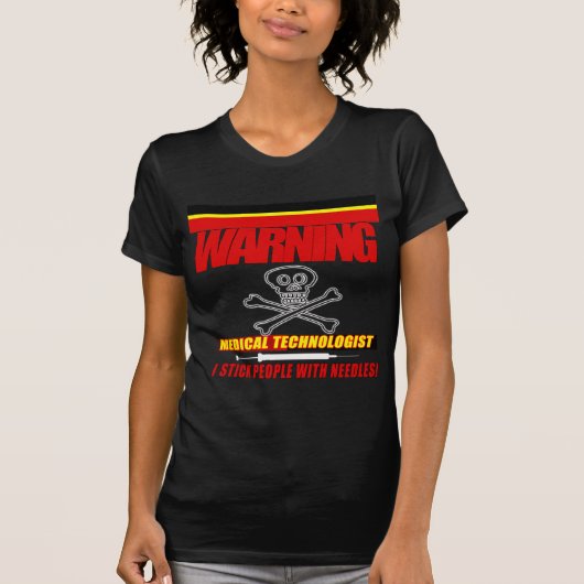 警告s - MT – 私は針と棒人間たち! Tシャツ (正面)