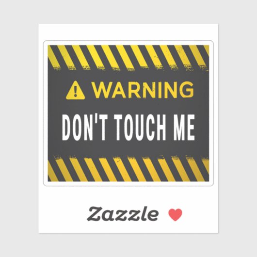警告Touchしない シール (シート)