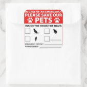 警報の中のペット スクエアシール (バッグ)