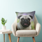 警報の子鹿のパグ クッション (椅子)