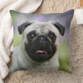 警報の子鹿のパグ クッション (ブランケット)