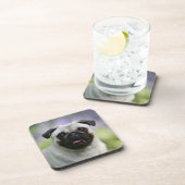 警報の子鹿のパグ コースター (右側)