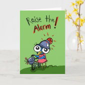 警報を発して下さい! それはあなたの誕生日です! 彼女のため カード (黄色い花)