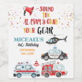 警報を鳴らして、装備を手に取れ 誕生日 ワインラベル (シングルラベル)