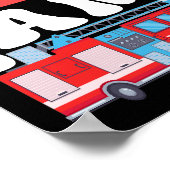 警報を鳴らす私は9消防士9誕生日 ポスター (角)