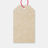 警報を鳴らす!ヴィンテージ消防車の赤ちゃんシャワー ギフトタグ (裏面)